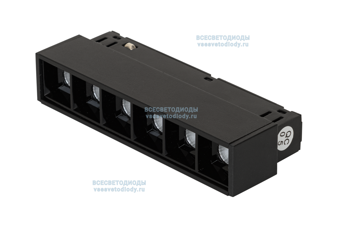 Светильник для трековой системы T-48 Line Lens-113/6W, 3000K, Черный